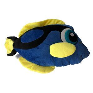 🛒 $10 Fish Plush Blue and Yellow 20" by Fiesta NWT